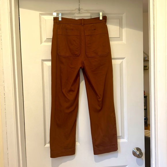 Everlane straight ankle utility pants (brown-orange) size 4 - Picture 2 of 2